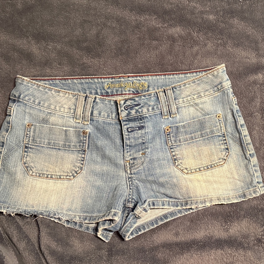 American Eagle Outfitters Light Blue Jean Shorts